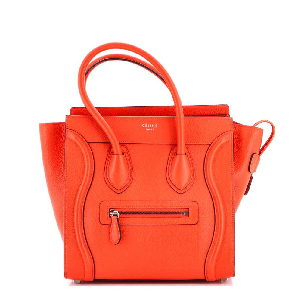 Celine Luggage Bag Grainy Leather Micro #285041C10B